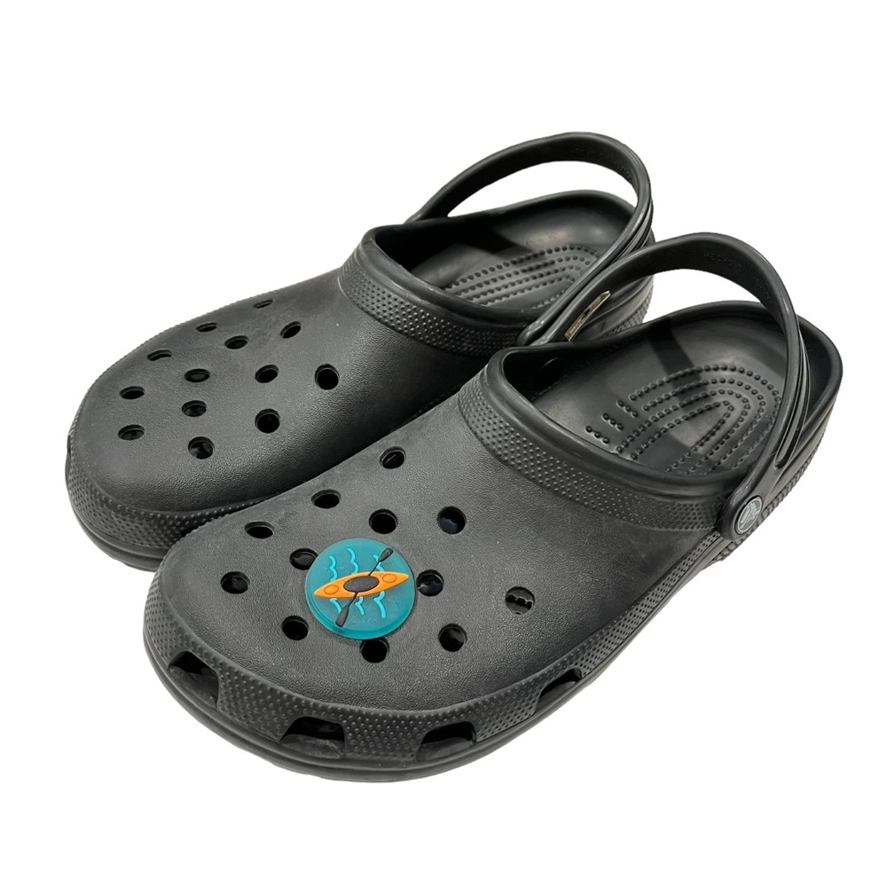 Crocs Classic Slip on Sandals Clogs Men Size 13 Black